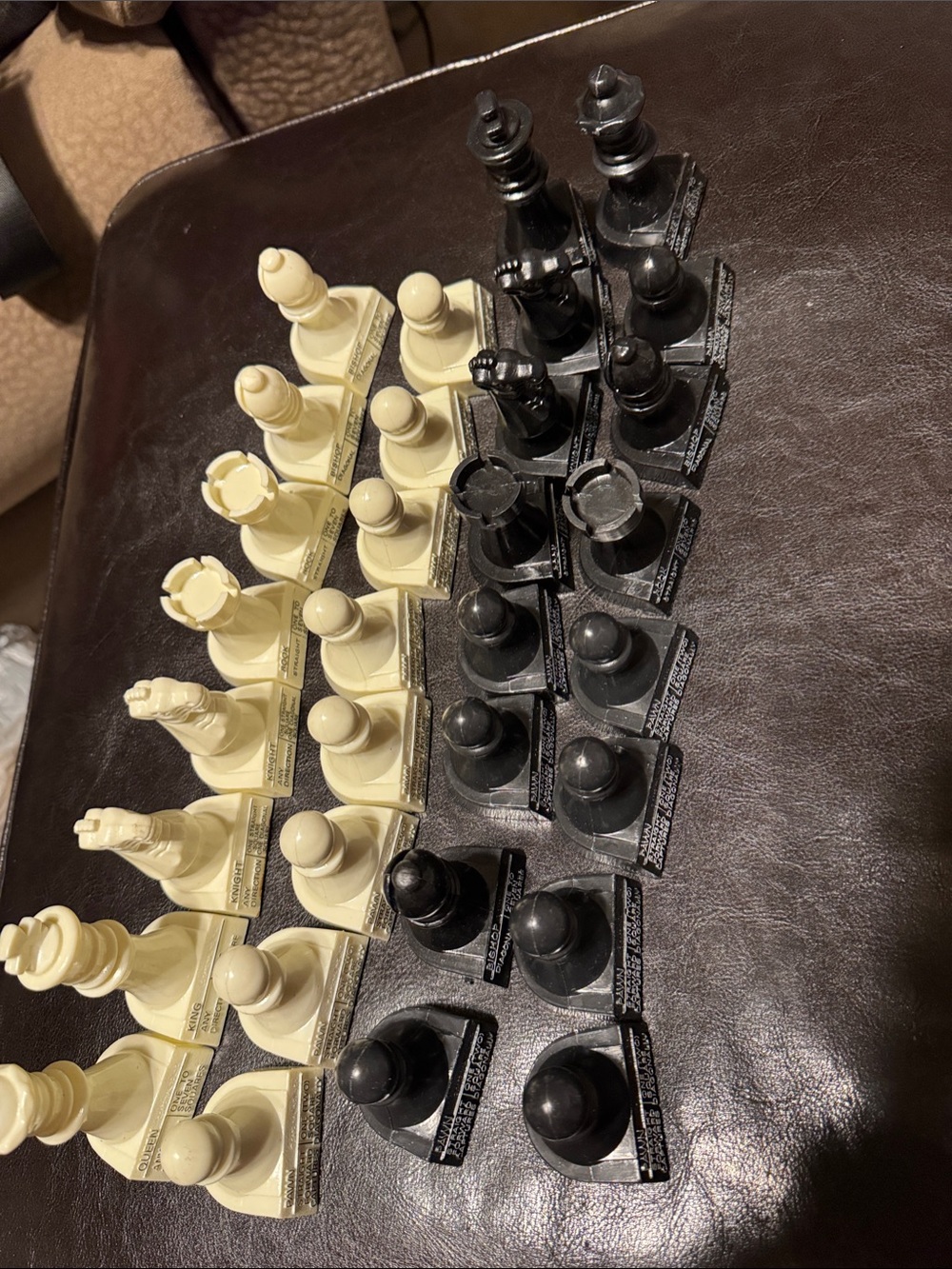 Classic Black and White Chess Pieces Set - Board Games Accessory